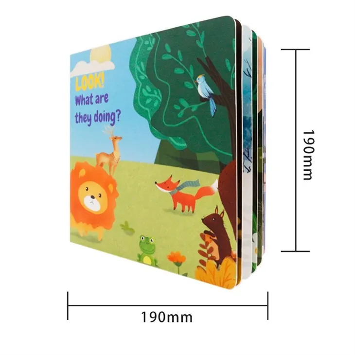 Newest Design Kids Zoo Sounds Board Book For 2 Year Olds Children