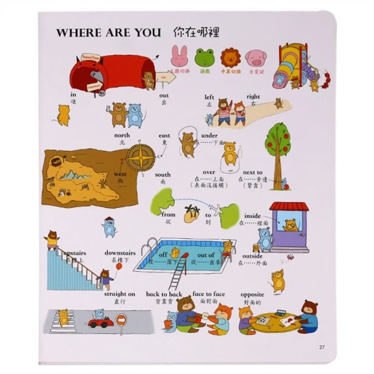 Bilingual Sound Books For Baby Leanring